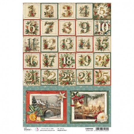 Rice Paper A4 Advent days