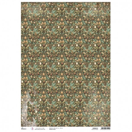 Rice Paper A3 Cocoa Art Deco