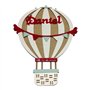 Cartel Personalizado Globo Areostatico con Nombre en DM y Metacrilato
