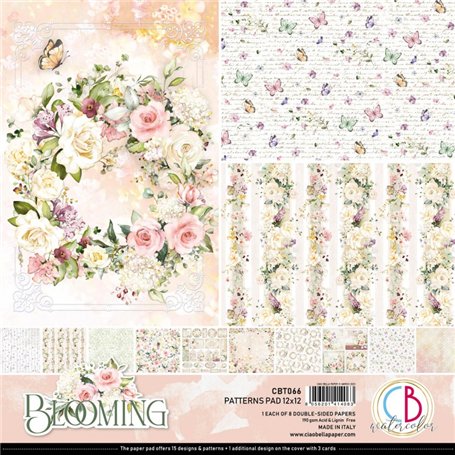 Colección Ciao Bella Blooming Patterns Pad 12x12"