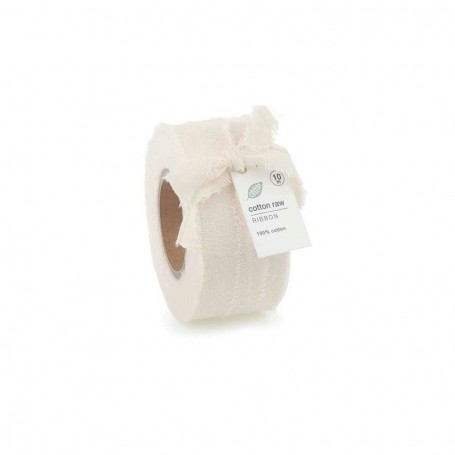 COTTON RAW ribbon 10m/40mm