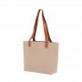Bolsa fieltro nature asas polipiel 42x30x10cm