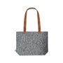 Bolsa fieltro Gris asas polipiel 42x30x10cm
