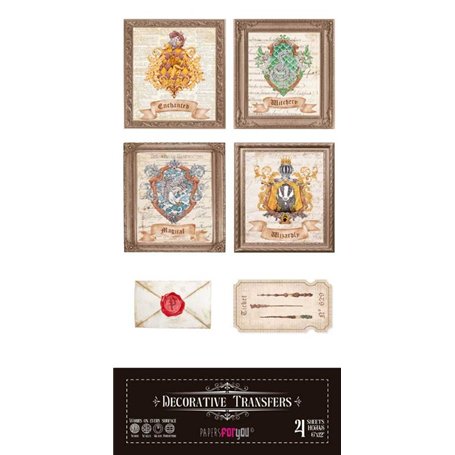 Decorative Transfers 15×30 (Wizarding Adventure I). 4 Hojas.
