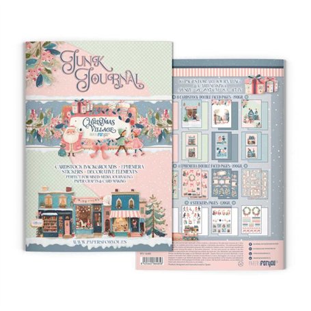Junk Journal Christmas Village A4 