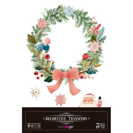 Decorative transfers "Christmas Village" 20x30cm