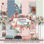 Colección 24 Papeles Scrap doble cara "Christmas Village" 180gr 8x8″ 