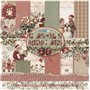 Colección 12 Papeles Scrap doble cara 180gr 12''x12'' (Christmas Memories)