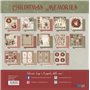 Colección 24 Papeles Scrap doble cara "Christmas Memories" 180gr 8x8″ 