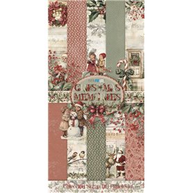 Colección Scrapbooking "Christmas Memories" 10 Papeles 180gr 15x30cm
