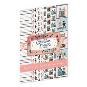 Kit 4 Papeles Arroz 54×33 cm (Christmas Village II)