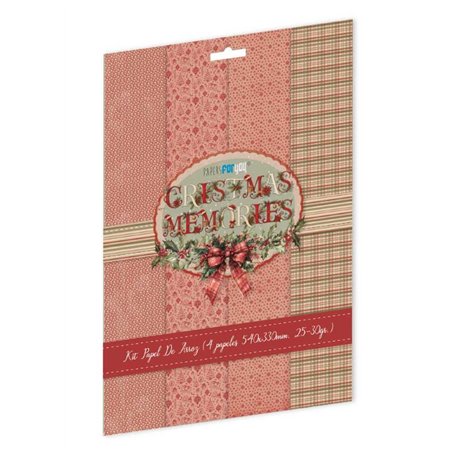 Kit 4 Papeles Arroz 54×33 cm (Christmas Memories I)