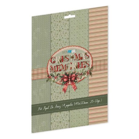 Kit 4 Papeles Arroz 54×33 cm (Christmas Memories II)
