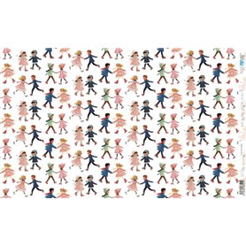 Papel Arroz 54x33 cm 25-30 gr.n(Christmas Village III)
