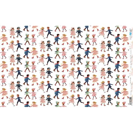 Papel Arroz 54x33 cm 25-30 gr.n(Christmas Village III)