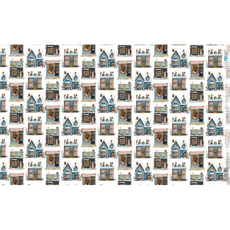 Papel Arroz 54x33 cm 25-30 gr.n(Christmas Village VI)