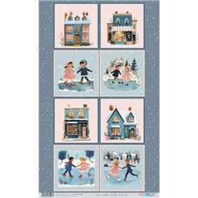Papel Arroz 54x33 cm 25-30 gr.n(Christmas Village VIII)