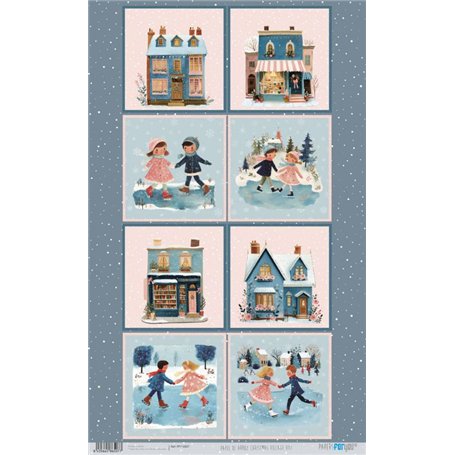 Papel Arroz 54x33 cm 25-30 gr.n(Christmas Village VIII)