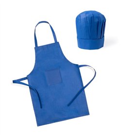 Set Infantil Delantal+Gorro Azul