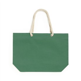 Bolsa algodón Verde con asas 55x39 cm