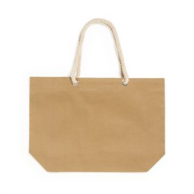 Bolsa algodón Marrón con asas 55x39 cm