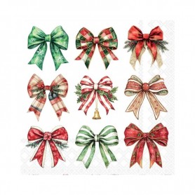 Servilleta MERRY RIBBONS WHITE