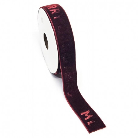 VELVET CHRISTMAS ribbon 5m/25mm