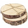 Set 4 posavasos MADERA 10cm  Ø