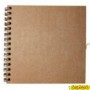 ALBUM ESPIRAL KRAFT NATURAL 25x25 cm