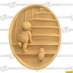 Plato Escaleras Resina 25x20 cm