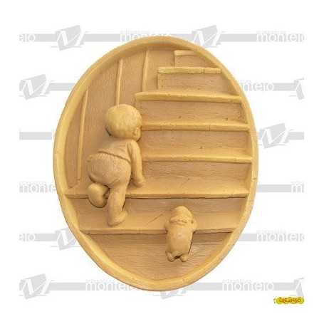 Plato Escaleras Resina 25x20 cm