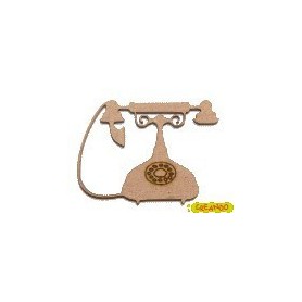 Silueta Telefono antiguo 5x3,6CM