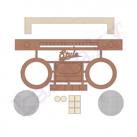 Silueta Dm Conjunto Piezas Radio 