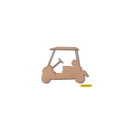 Silueta Coche de Golf 5x3,5cm