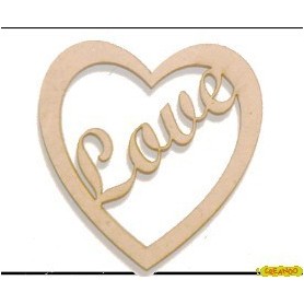 Silueta Corazon Love 4,5x4,6cm