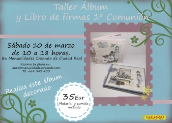 Taller Álbum y Libro De Firmas 1ª Comunión