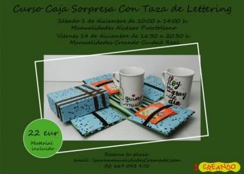 Curso Caja Sorpresa con Taza de Lettering