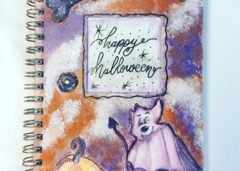 Libreta Halloween. Lettering 1